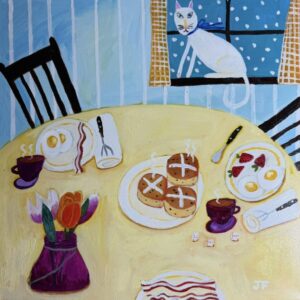 White Cat & Hot Cross Buns, Jana Faseler